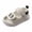 White, variant on GiLiling Girls Boys Sandals, Open-Toe Sandals with Protective Front Shield Dual Straps, Breathable Mesh Upper Non-Slip Soft Sole Summer Casual Shoes (Black, 9-12 Months)