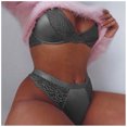 thumbnail image 2 of Chaleco de encaje de moda para mujer Malla hueca Transparente Push Up Ropa interior sexy Lencería Fridja  nalpqowj10866, 2 of 6