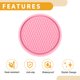thumbnail image 4 of Unique Bargains 4 Pcs 7cm Universal Car Cup Holder Coaster - Alfombrillas para Portavasos de Coche Antideslizantes - Rosa, 4 of 6