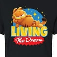 thumbnail image 3 of Garfield  - Living The Dream - Juniors Cropped Cotton Blend T-Shirt, 3 of 5