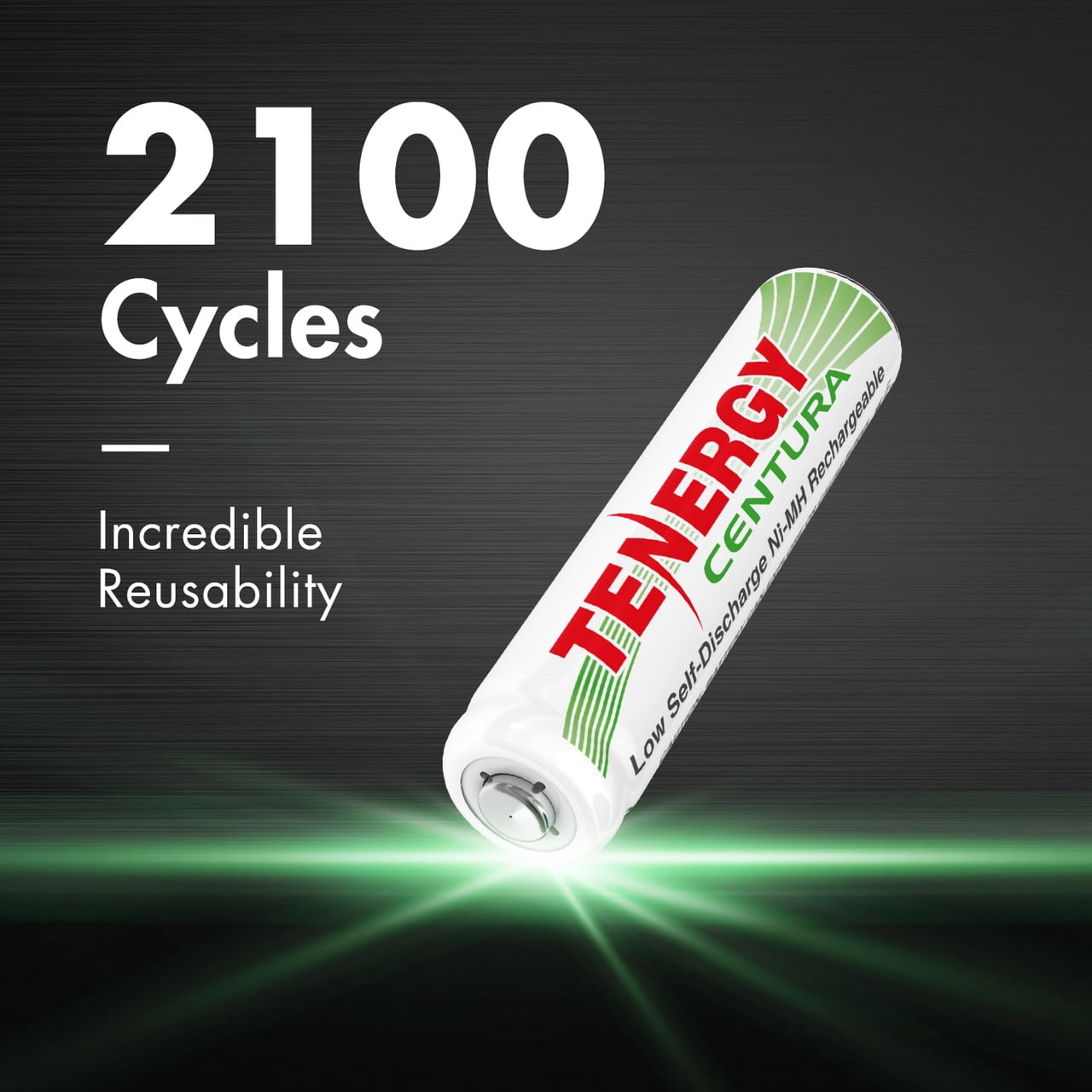 Tenergy Centura AAA Batteries, 1.2V 800mAh NiMH Rechargeable Battery, 24 Pack