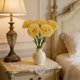 thumbnail image 2 of Ramo de claveles artificiales de seda,arreglo floral artificial realista para decoración de bodas,exteriores,sala de estar,accesorio para fotos,decoración floral., 2 of 6