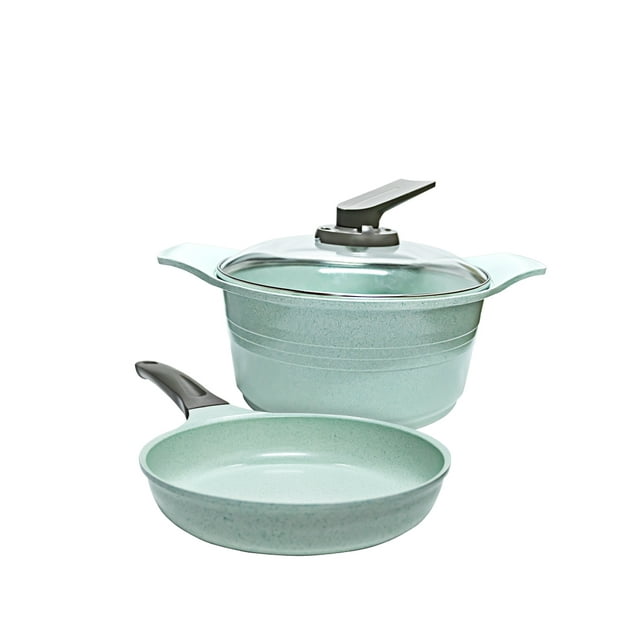SET de 1 SARTEN y 1 CACEROLA JADE PAN RECUBRIMIENTO de jade 24cms JADE-04