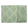 thumbnail image 2 of S4Sassy Green Leaves & Damask Floral Washable Printed Dining Reversible Tablemats With Napkins Set, 2 of 3