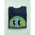 thumbnail image 3 of Worried World Toon Style Sweatshirt Women -Image by Shutterstock, Female 5X-Large, 3 of 4