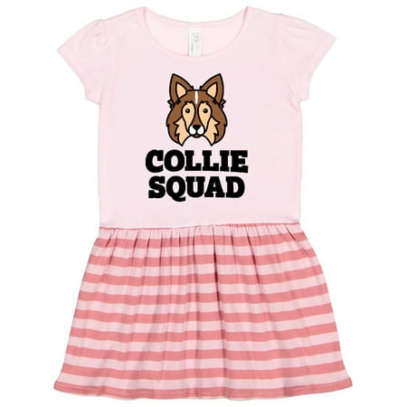 

Inktastic Dog Collie Squad Gift Toddler Girl Dress