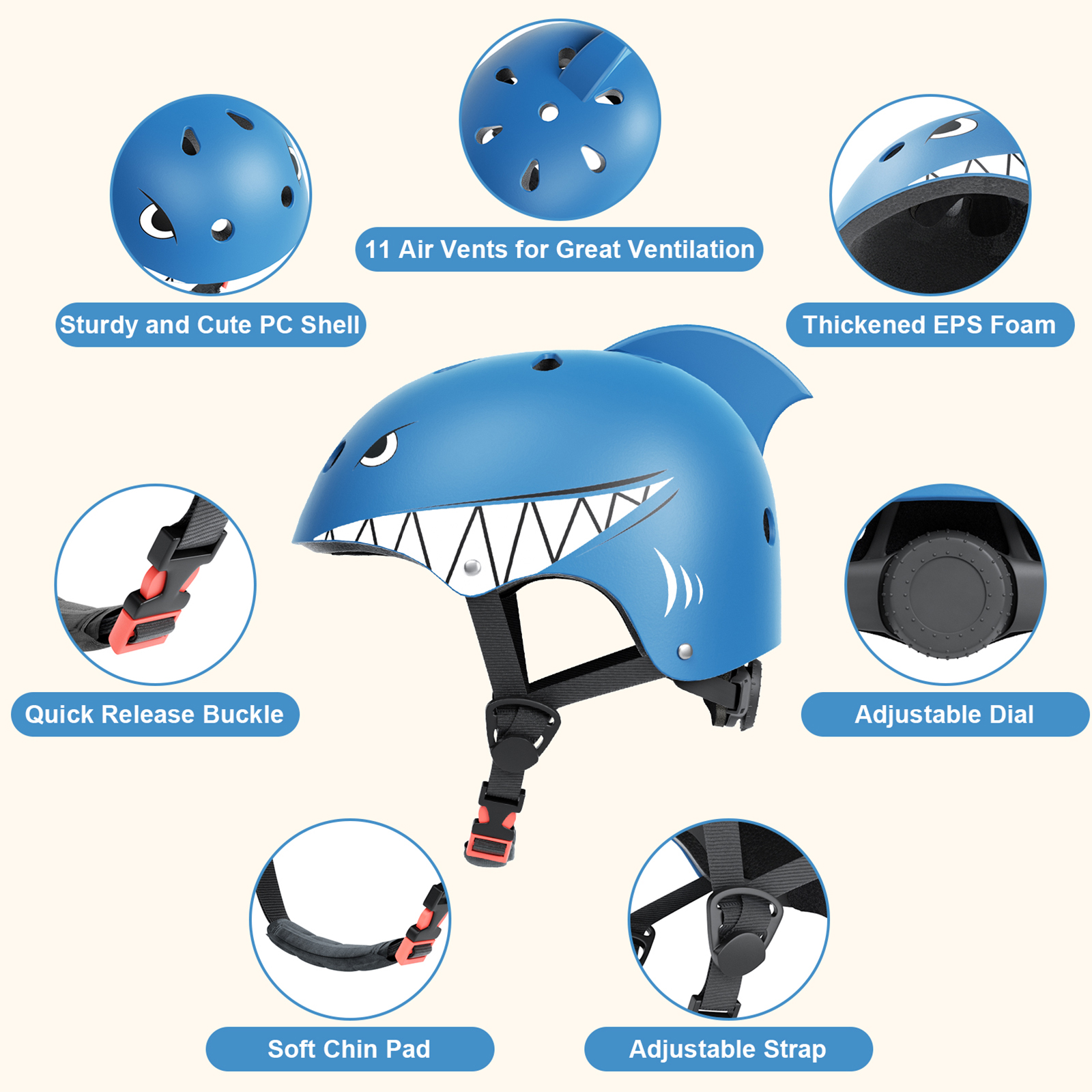 KORIMEFA Kids Bike Helmet,Toddler Skateboard Helmets for Ages 2-3-5-8 Years Boys Girls, Adjustable Multi-Sport Bicycle Skateboarding Football Roller Skating Scooter Rollerblade Balance Bike Helmet