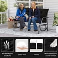 thumbnail image 6 of Outdoor Swing Cushions 40”, Porch Swing Cushions Thicken 4", Anti-Fading Patio Swing Chair Pads, Waterproof Bench Cushions, Swing Chair Cushion for Outdoor Canopy Swing Glider, 6 of 7