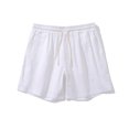 thumbnail image 6 of cfhntfmh Running Shorts for Men Cotton Linen Elastic Waisted Summer Shorts Casual Workout Athletic Gym Shorts with Pockets, 6 of 6