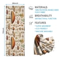 thumbnail image 2 of Colorful Mushroom Botanical Beige Pattern Hot Yoga Mat Towel Non Slip for Hot Yoga - Quick-Drying Yoga Mat Cover with 4 Corner Pockets with Travel Bag - Hot Yoga Towel Non Slip 70"x26", 2 of 6