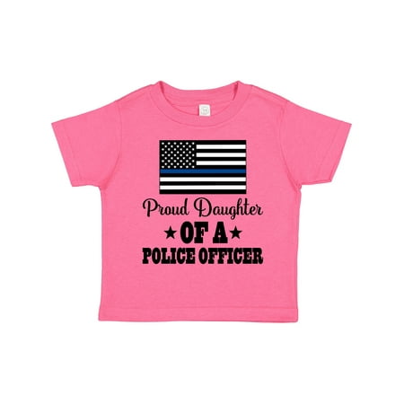 

Inktastic Police Officer Girls Proud Daughter Gift Toddler Toddler Girl T-Shirt