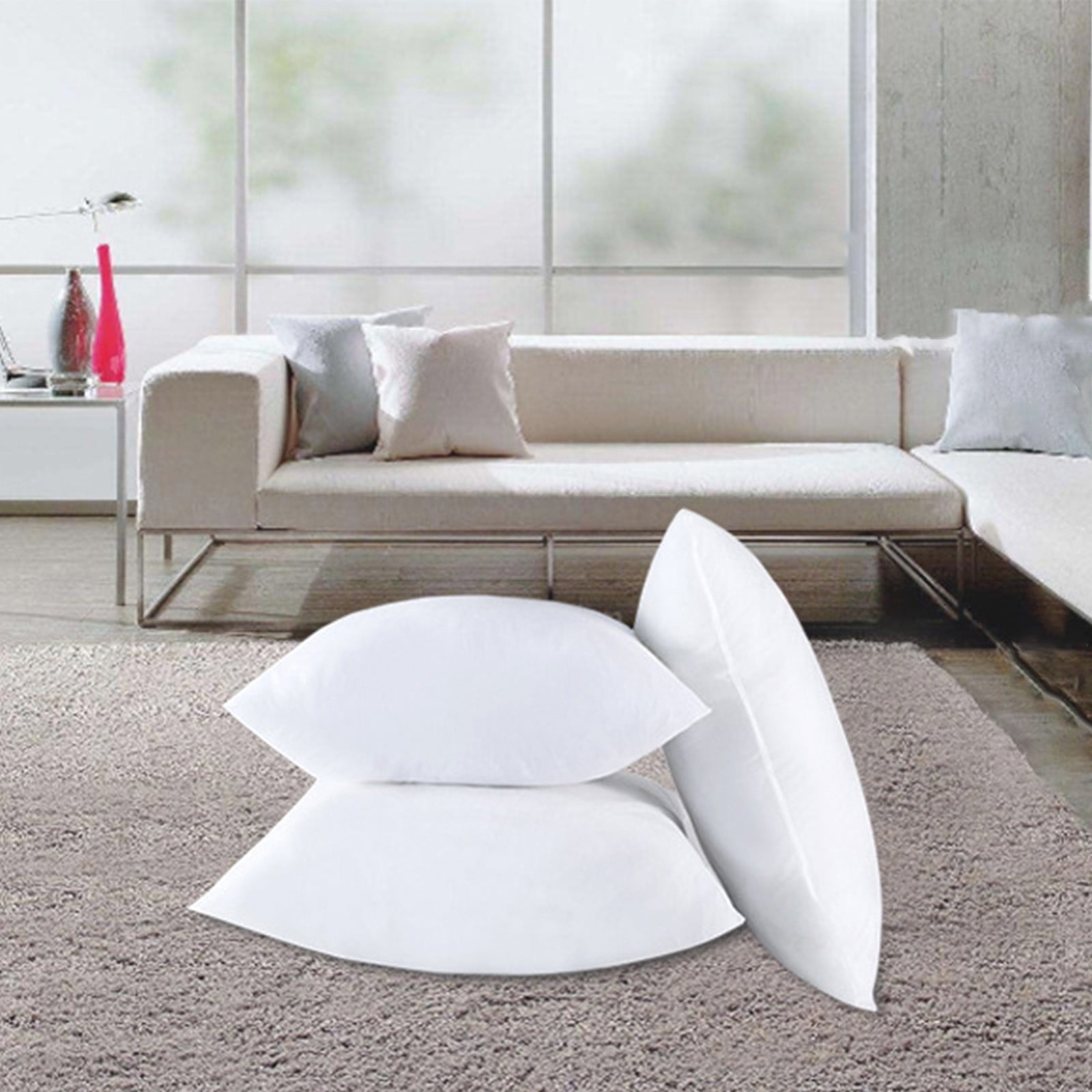 Pillows Standard Size Set of 1, Bed Pillows for Sleeping, Standard Pillows 2 Pack for Back, Stomach or Side Sleepers, Fluffy Pillows with Down Alternative, Machine Washable, Soft