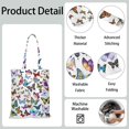 thumbnail image 5 of Watercolor Butterfly Floral Canvas Tote Bag – Romantic Nature-Inspired Reusable Cotton Shopping Bag with Artistic Fantasy Garden & Starry Sky Design for Women, Teens, Aesthetic Gift Lovers, 5 of 7
