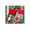 thumbnail image 4 of 18.5-inch Personalized Christmas Stocking - Snowman Design - Embroidered Name, Traditional Red and Green, Family Holiday Decoration, 4 of 4
