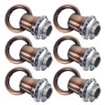 thumbnail image 2 of 6Pcs Industrial Lifting Rings Zinc Alloy Threaded Eye Nuts Lounge Decor, 2 of 8