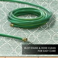 thumbnail image 5 of NICOLE MILLER NEW YORK Corin Distressed Indoor Outdoor Area Rug, UV Fade Resistant, Low Pile, Aqua/Cream, 5'2"x7'2", 5 of 7