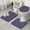 Purple Gothic Bat, variant on Black Star Planet Moon Pattern Bathroom Rugs Sets 3 Piece,Toilet Cover Set,Absorbent Non Slip Bathroom Mats Sets with U-Shaped Contour Rug Toilet Rug Set