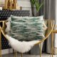 thumbnail image 1 of Fundas de almohada decorativas ZHAOCHENG para cama rectangulares coloridas con acento lumbar 30 x 50 verde, 1 of 4