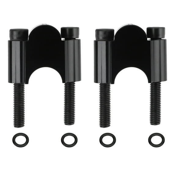 M MATI 7/8" Heavy Duty Black Handlebar Risers 30mm Height for Motorcycle ATV Dirt Bike