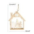 thumbnail image 3 of Christmas Wooden Tree Pendants DIY Ornaments For Christmas Party Decoration, 3 of 4