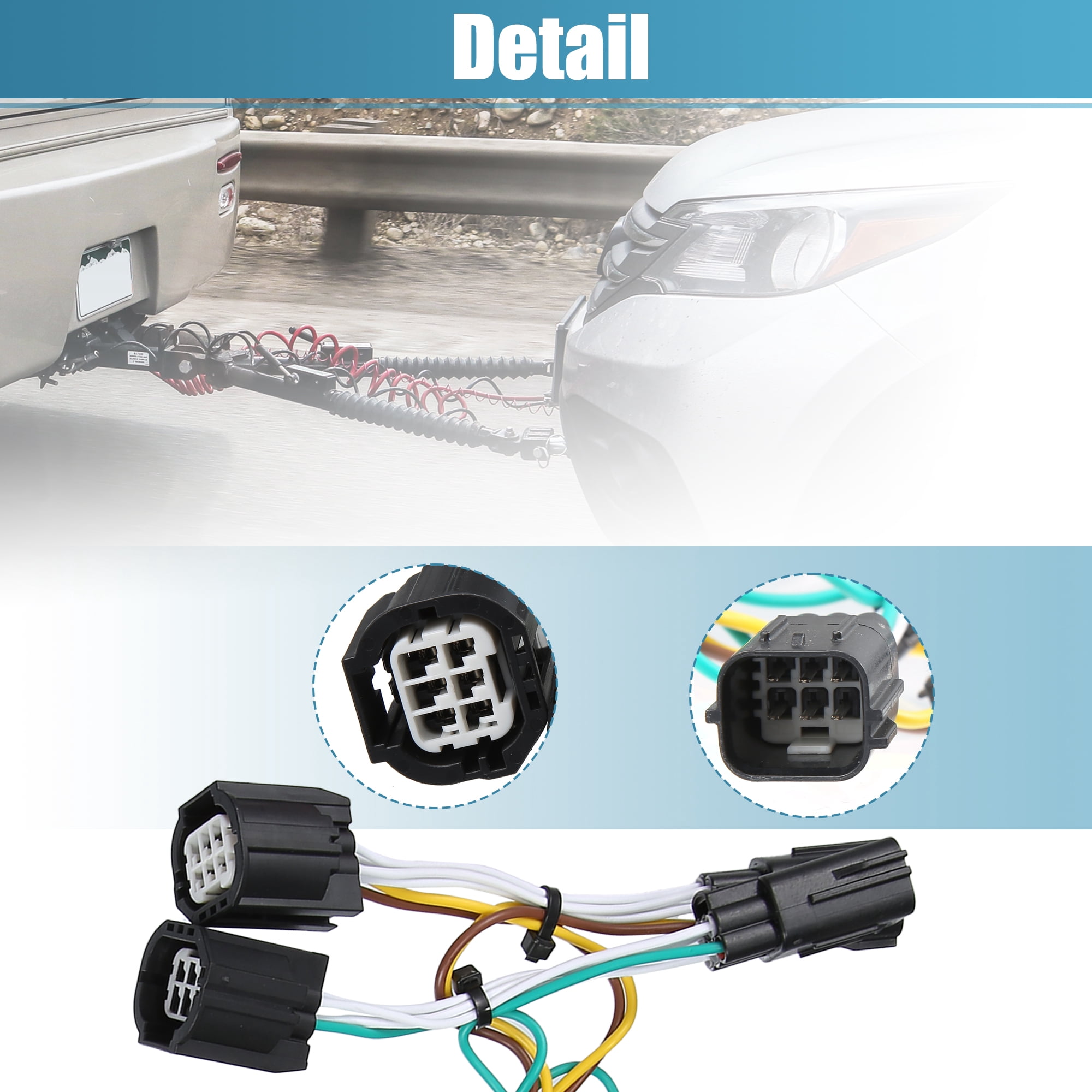 Unique Bargains 56331 4-Pin Trailer Wiring Harness for Chrysler for Dodge Caravan Grand