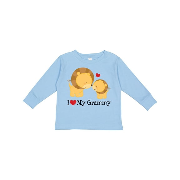 Inktastic I Love My Grammy Boys or Girls Long Sleeve Toddler T-Shirt