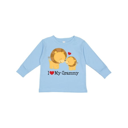 

Inktastic I Love My Grammy Gift Toddler Boy or Toddler Girl Long Sleeve T-Shirt