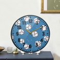 thumbnail image 4 of Yayeee Wall Clock Battery Operated 9.5" Silent Quartz Non-Ticking for Living Room Decor, Baseballs Pattern, 4 of 8