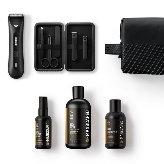 MANSCAPED® The Perfect Package 3.0 PLUS Includes The Lawn Mower® 3.0 PLUS, Shears 3.0, Shed 2.0, Crop Preserver®, Crop Reviver®, Refined® Body Wash