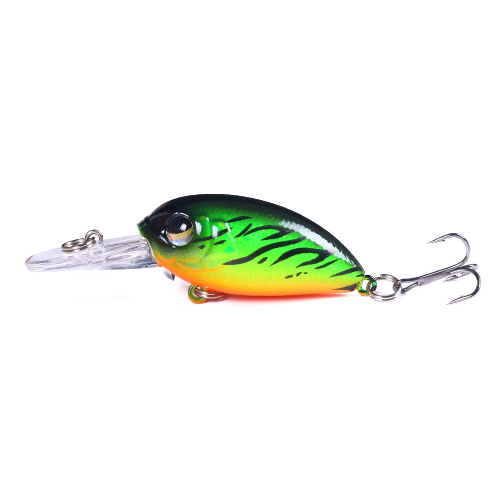 HENGJIA Fishing Lures, 6pcs Crankbaits Fishing Lure Set 6cm 5g Shallow Deep Dving Fishing Hard Baits for Bass Trout Freshwater and Saltwater