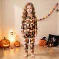 thumbnail image 2 of Gerichy Boys Girls Halloween Pajamas Cute Pumpkin Print Pjs Cotton Kids Sleepwear Clothes Sets Ghost Holiday Nightwear 2T-9T, 2 of 7