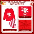 thumbnail image 4 of ELUTONG Girl's Christmas Pajamas，Kids Long Sleeve Santa Claus and Reindeer Sleepwear Sets for 2-12T, 4 of 7