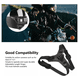 thumbnail image 3 of Soporte Para Casco Moto Gopro9/8/7/6/5/4/3 Deportes Malubero Negro, 3 of 5