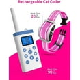 thumbnail image 5 of PetJoy Cat Shock Collar with Remote,2 in 1 Cat Training Collar with 4 Modes,Auto Anti Meow Collar,Mild and Helpful,Pink,Christmas Birthday Gifts, 5 of 8