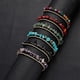 thumbnail image 4 of Double Layer Ankle Bracelet For Women Boho Beach Surfing Tassel Gravel Retro Bell Woven Beaded Layered Anklet, Suitable For Female Girls' Summer Gifts, 4 of 4