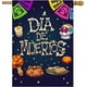 thumbnail image 1 of Bandera mexicana del Día de los Muertos con diseño de calavera de azúcar y esqueleto, de 30 x 45 cm, de poliéster de doble cara, ideal para jardín, patio, césped, decoración del hogar y exteriores., 1 of 2