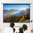 thumbnail image 3 of Zimtown 100" Home Movie Manual Projection Screen Pull Down Projector White, 3 of 10