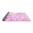 thumbnail image 2 of Ahgly Company Indoor Round Abstract Pink Modern Area Rugs, 7' Round, 2 of 4