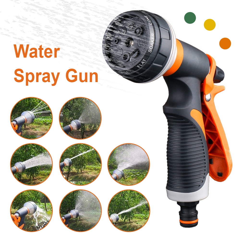 Ymiko 8 Patterns Garden Hose Sprayer Nozzle for Watering Washing Cleaning