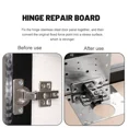 thumbnail image 4 of 2/10Sets Hinge Repair Plate Kitchen Cabinet Door Hinges Mounting Plate with Screw Flat Fixing Brackets Furniture Hardware Tools, 4 of 5