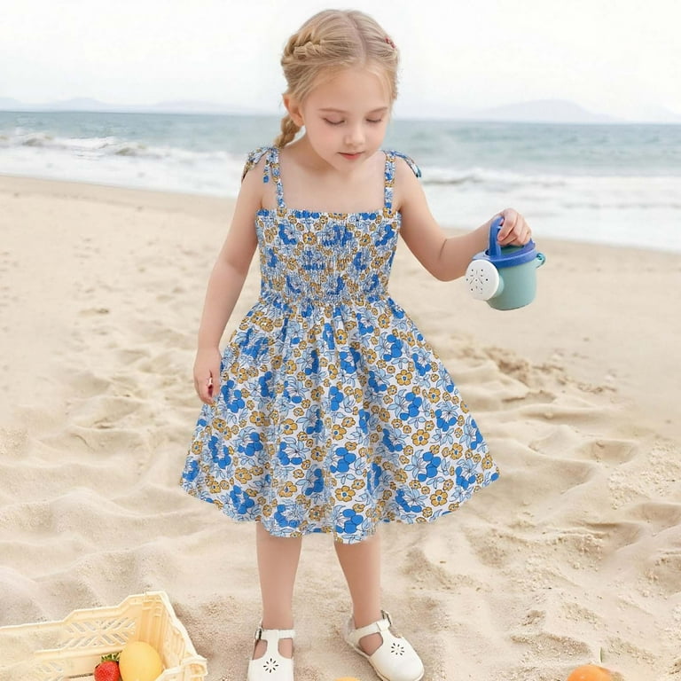 blue dress for baby girl Southwest Bell Sleeve Dress (0-18) 3-6M