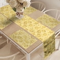 thumbnail image 2 of Ambesonne Hawaii Table Runner & Placemats, Exotic Hibiscus Flowers, Placemat 4 pcs + Runner 12"x72", Yellow White, 2 of 2