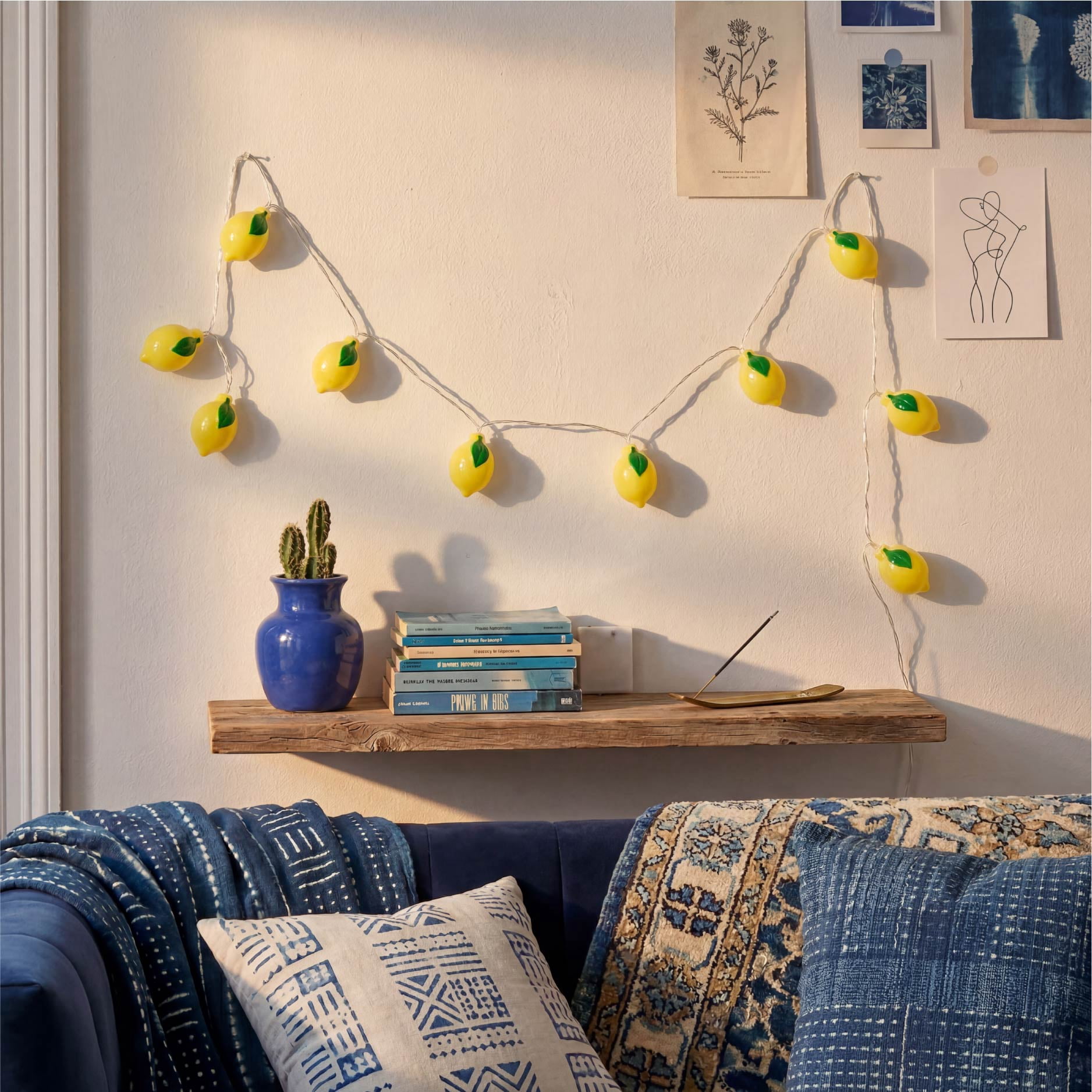 Urban Shop Indoor 5.5' Battery Operated Lemon Figural LED String Lights