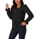thumbnail image 4 of Blusa de encaje con escote en V y mangas de linterna para mujeres de INSPIRE CHIC, 4 of 5