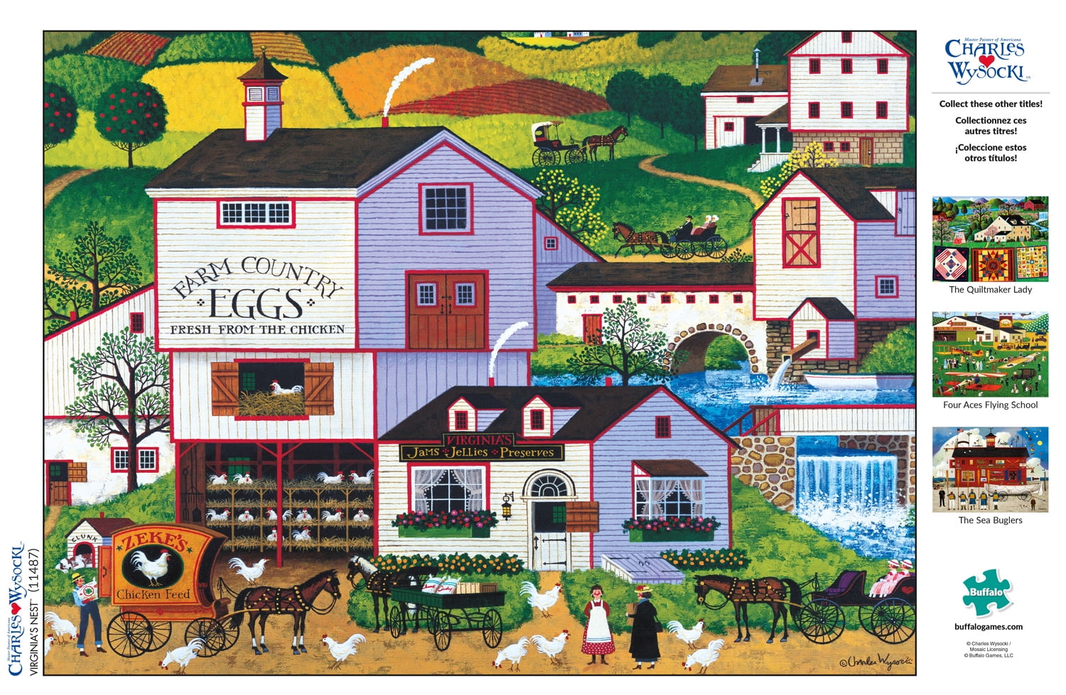 Charles Wysocki Bread & Butter Farms 1000 PC Puzzle Brand New Buffalo Games 