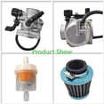 thumbnail image 3 of PZ19.50-125cc Replacement, High Performance Upgrade Silver ATV/Dirt Bike/Go Kart Carburetor & Air Filter Set, 3 of 4
