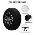 thumbnail image 2 of Sikiie Cute Duck And Flower PVC Leather Spare Tire Wheel Cover Spare Tire Cover, for Car Truck SUV Camper Trailer Universal Fit(14-17in)-15 inch, 2 of 6