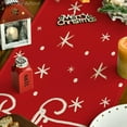 thumbnail image 3 of Xmas Trees Believe Gnome Merry Christmas Table Runner, Seasonal Winter Balls Kitchen Dining Table Decoration for Home Party Decor, 3 of 7