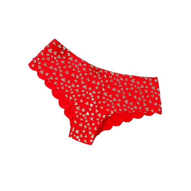 Guardurnaity Bragas con letras impresas para mujer, ropa interior amigable con la piel, calzoncillos de seda, cintura baja, ropa interior íntima Ropa interior Rojo METRO