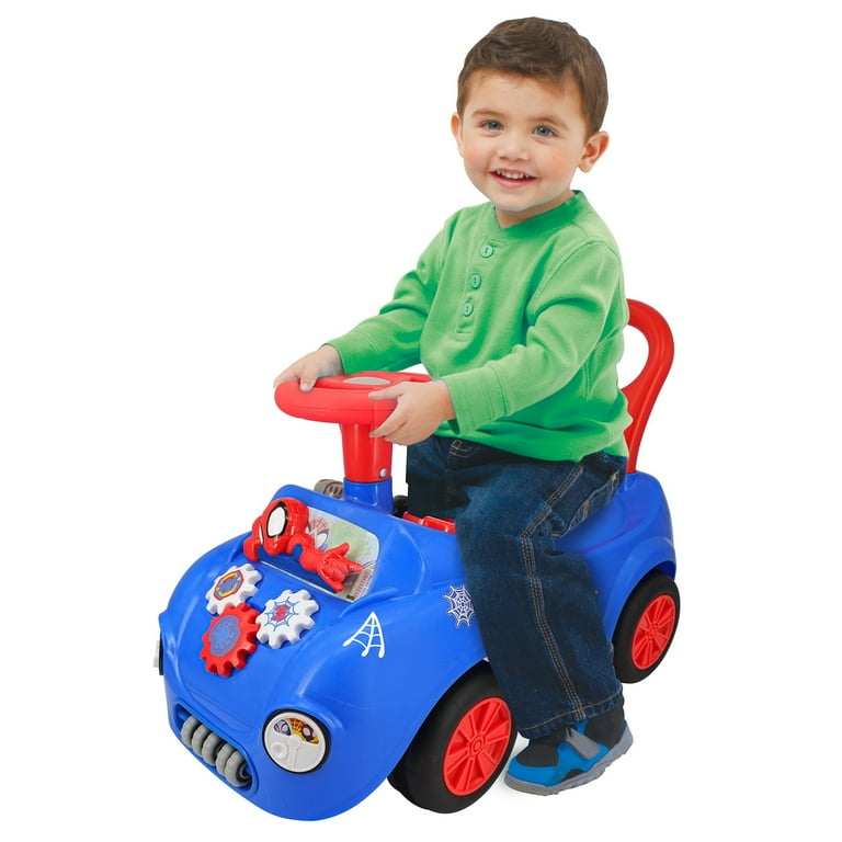 Kiddieland Durable Unisex Kid Push & Pedal Ride-On, Blue